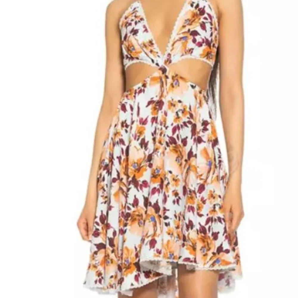 Alexia Admor Ali Fit And Flare Blue Floral Print Size Size 10 NWT